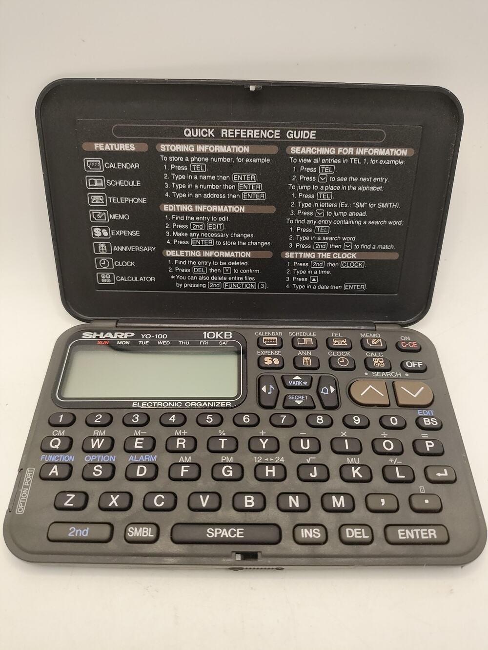 Vintage Sharp Electronic Organizer 10KB, YO-100CP